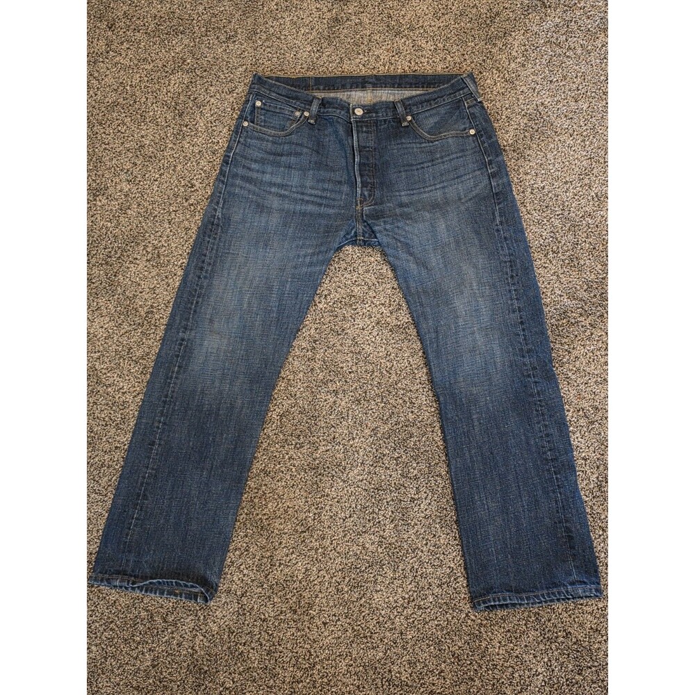 VTG Levis 501 Jeans Mens 36x30 Denim Dark Wash Straight Leg Button Fly Y2K
